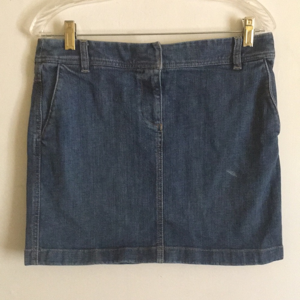 Loft jean mini skirt